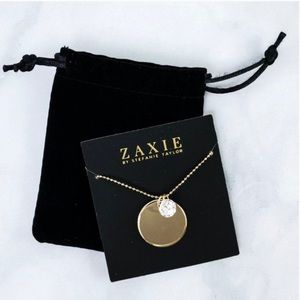 ZAXIE Gold disc necklace